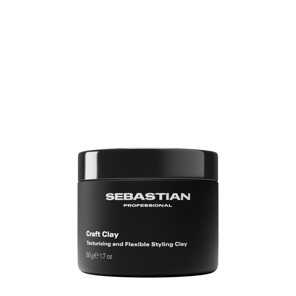 Sebastian Craft Clay jar front view showing label and compact size benefit