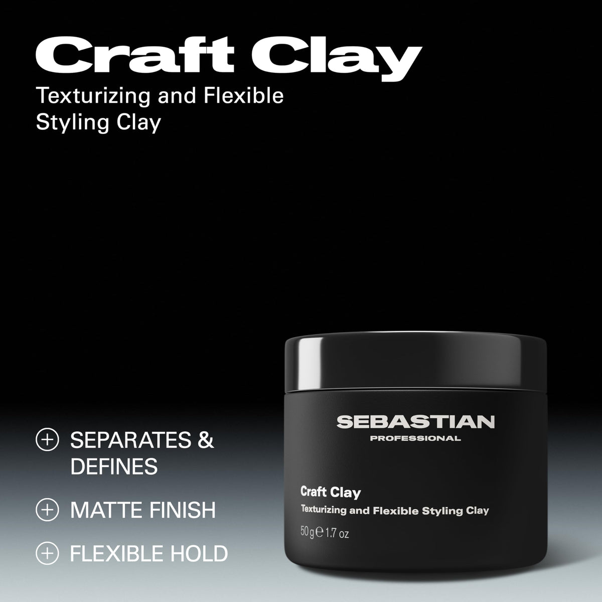 Sebastian Craft Clay warmed in hands for easy application and even distribution