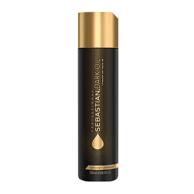Sebastian dark oil front packaging showing bottle and product name for salon finish