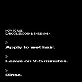 Sebastian Dark Oil mask before and after hair showing improved shine and manageability