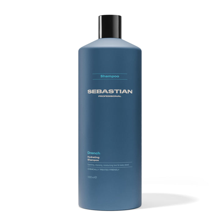 Sebastian Drench front packaging showing the large 33.8 fl oz bottle and branding benefit