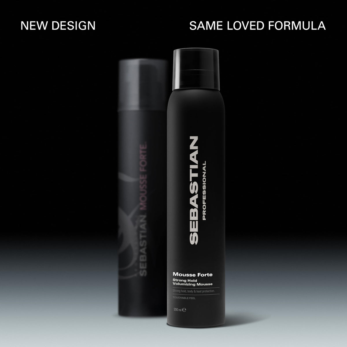 Sebastian Mousse Forte nozzle close-up demonstrating even spray for controlled application