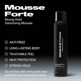 Sebastian Mousse Forte foam texture close-up showing lightweight mousse for easy spread
