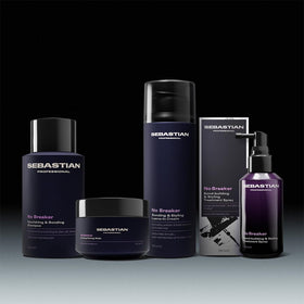 Sebastian No Breaker in a salon lifestyle scene showing frizz control