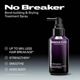Sebastian No Breaker texture close-up highlighting lightweight spray formula