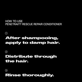 Sebastian Penetraitt being worked through damp hair to detangle and smooth