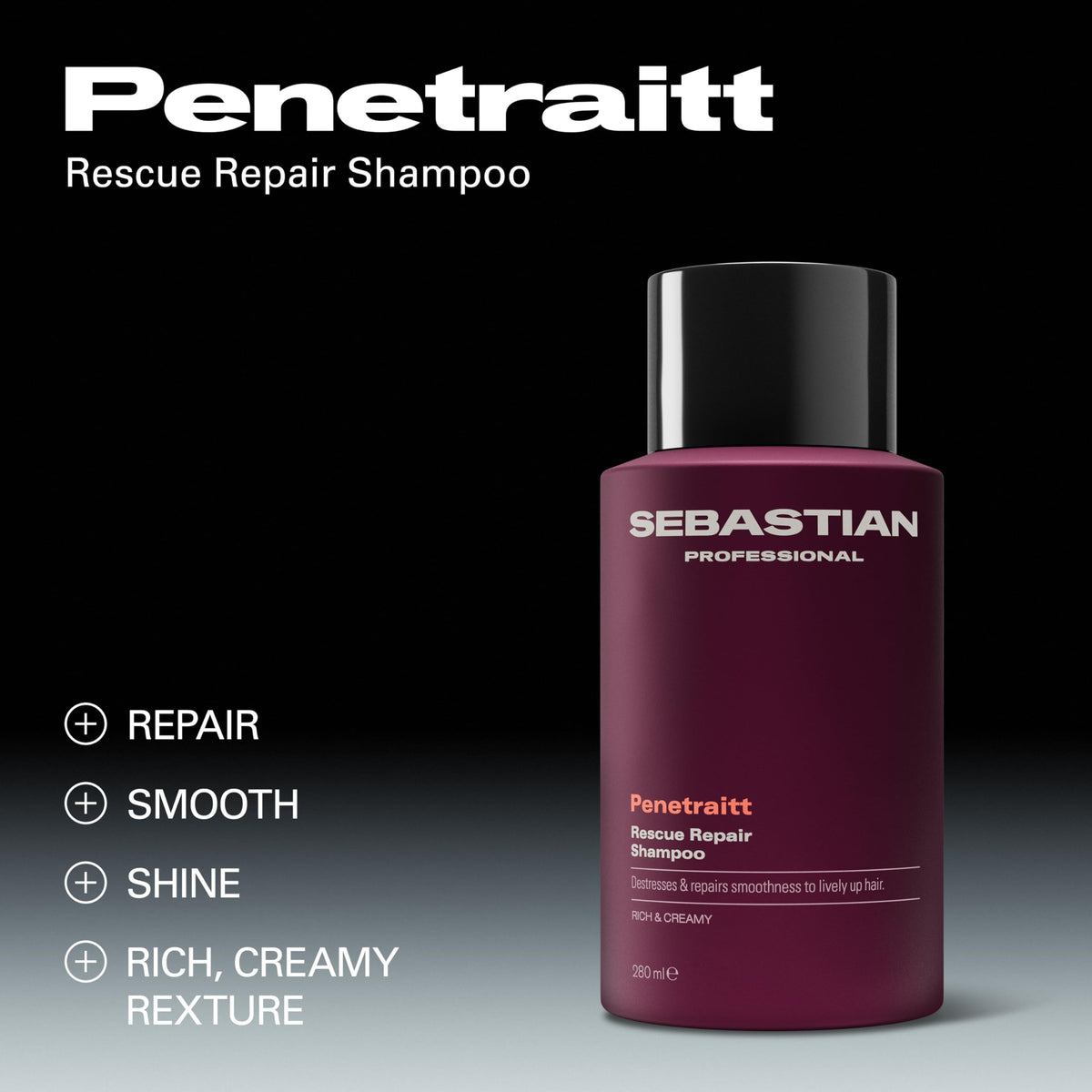 Sebastian Penetraitt creamy lather texture illustrating gentle cleansing