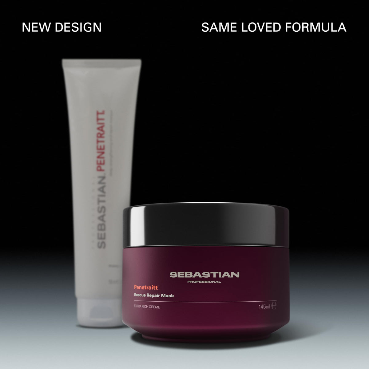 Sebastian Penetraitt cream texture close-up highlighting rich formula for deep conditioning