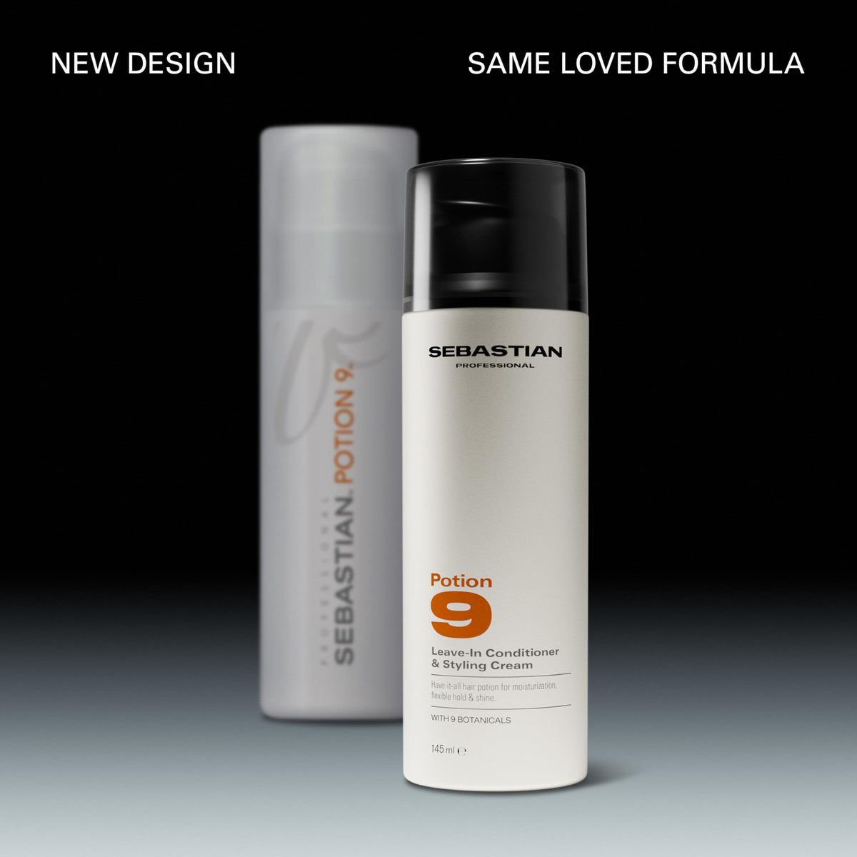 Sebastian Potion 9 open cap displaying creamy texture for easy application
