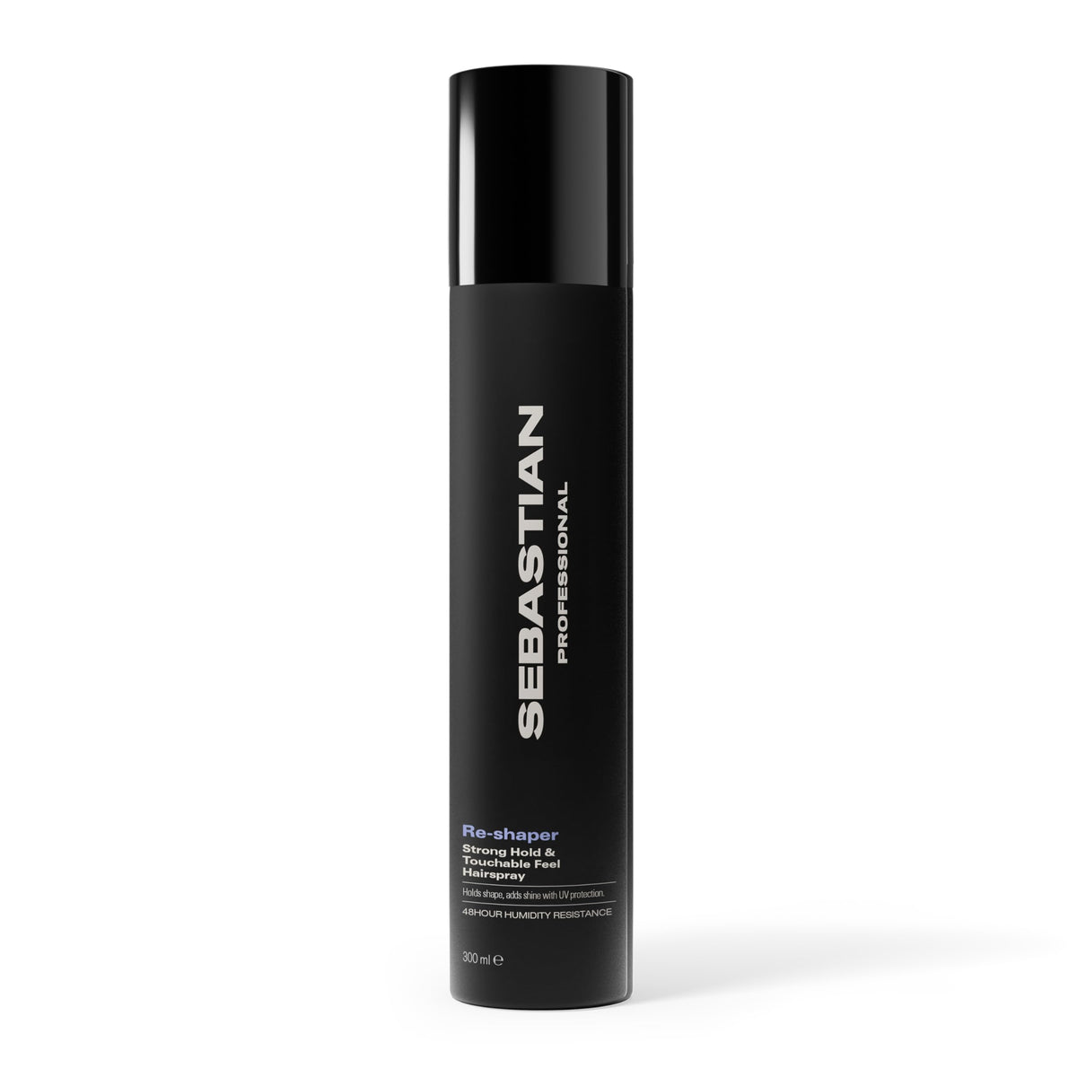 Sebastian re-shaper front packaging showing product and benefit of strong hold