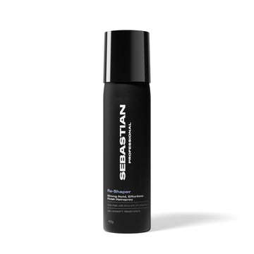 Sebastian reshaper front packaging showing compact 1.5 oz bottle and branding