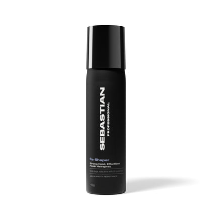 Sebastian reshaper front packaging showing compact 1.5 oz bottle and branding