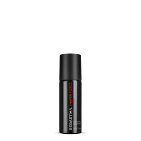Sebastian mini hairspray front packaging showing brand and compact benefit