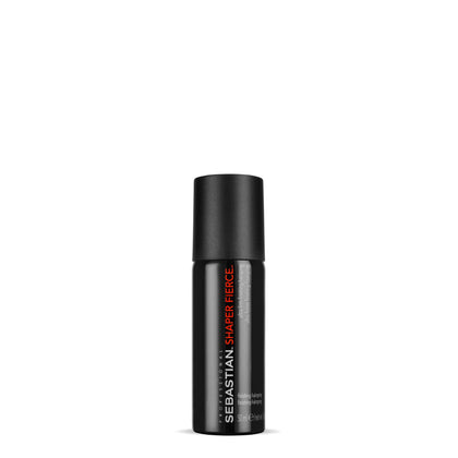 Sebastian mini hairspray front packaging showing brand and compact benefit