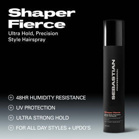 Sebastian Shaper Fierce fine mist texture close-up for lasting control
