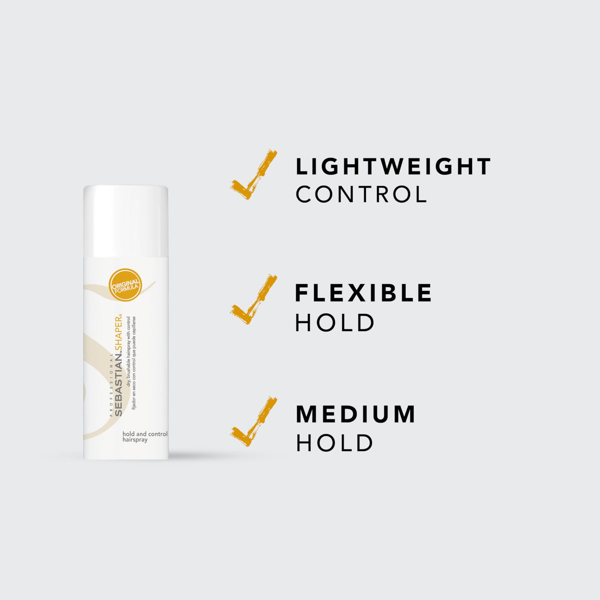 Sebastian Shaper mini side label with ingredients and product info