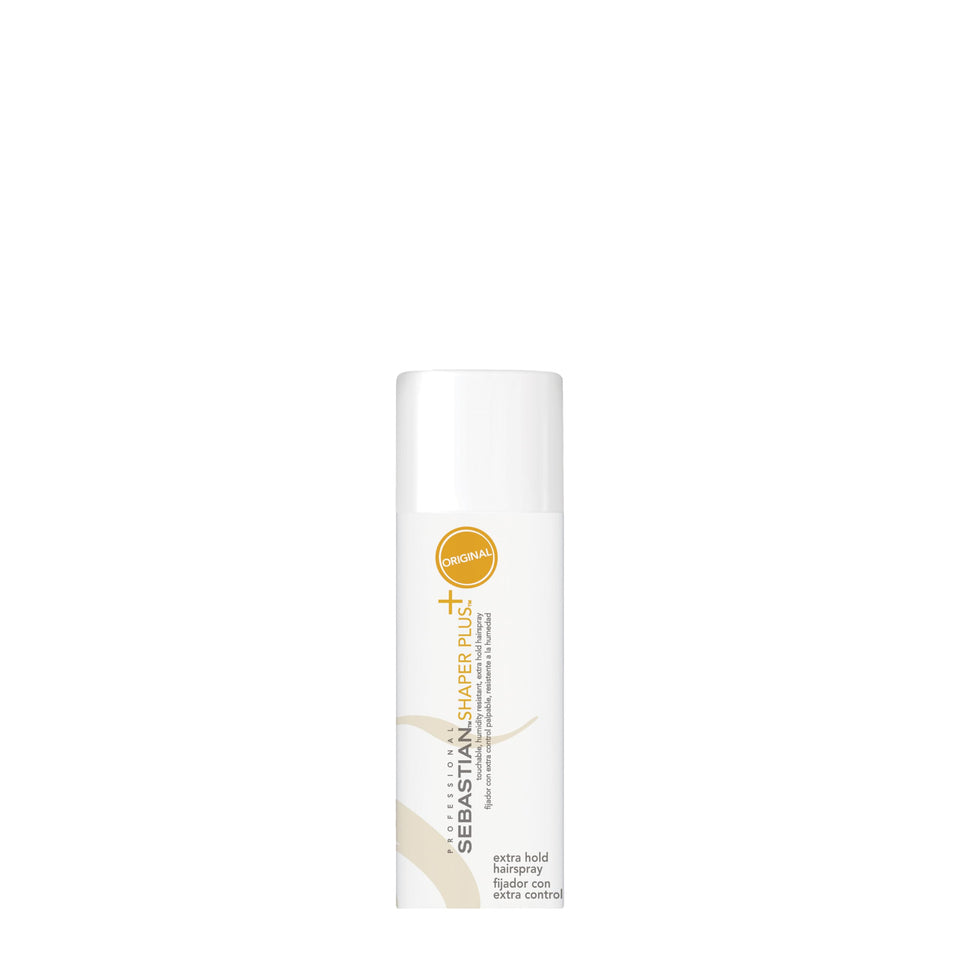 Sebastian Shaper Plus mini front packaging shows extra hold travel benefit