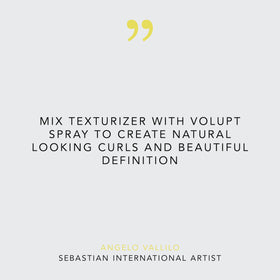 Sebastian on curly hair producing defined, bouncy curls with enhanced shape