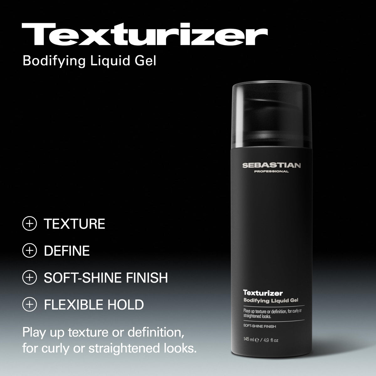 Sebastian gel texture on surface showing lightweight clarity for natural hold