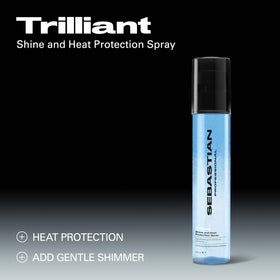 Sebastian Trilliant mist texture over hair showing lightweight protection benefit