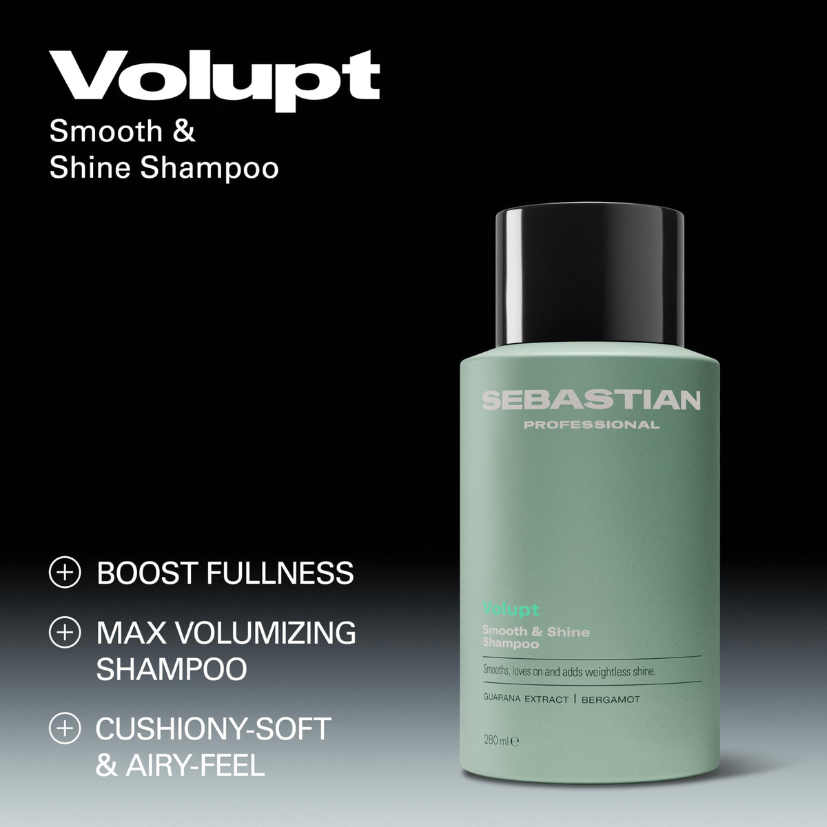 Sebastian Volupt creamy foam texture close-up demonstrating lightweight lather that lifts fine hair