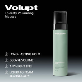 sebastian mousse foam texture on hand illustrating airy lightweight feel