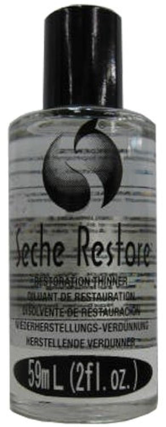 Seche Restore front bottle showing label and 2 fl oz size, brand rescues thick polish