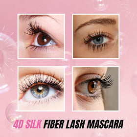 Secret Xpress Control before and after lashes showing dramatic length benefit