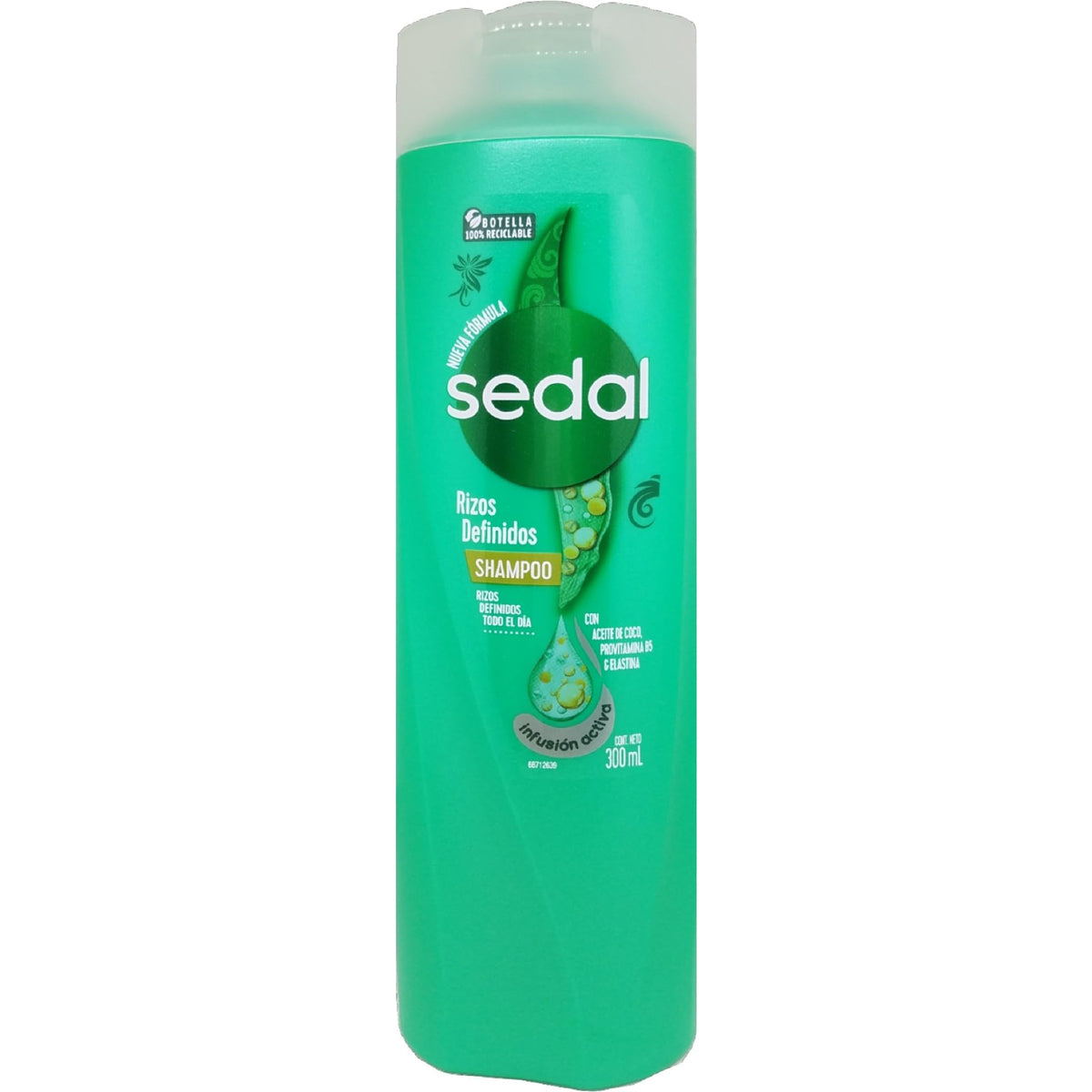 Sedal Rizos Definidos label detail highlighting Nutri-Fixing Curl technology benefits