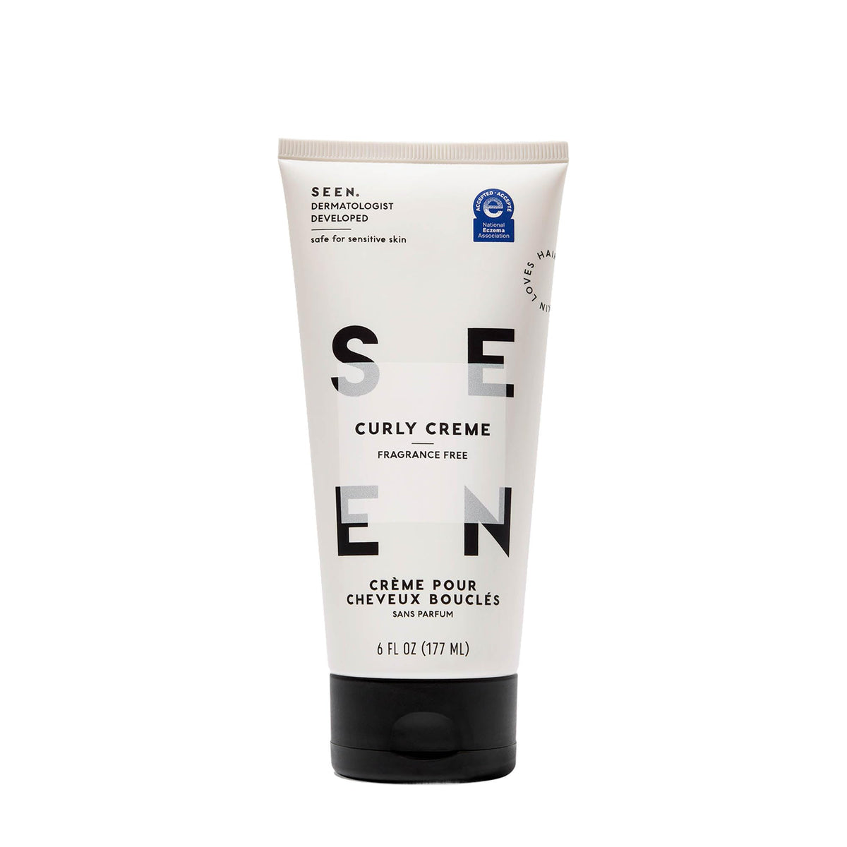 SEEN front packaging showing fragrance-free label and benefits