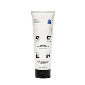 SEEN bottle front packaging showing fragrance-free label and eczema seal benefit