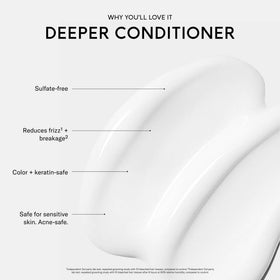SEEN creamy conditioner texture close-up showing lightweight slip and smoothness benefit