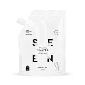 SEEN eco-refill front packaging showing label and sustainable design benefit