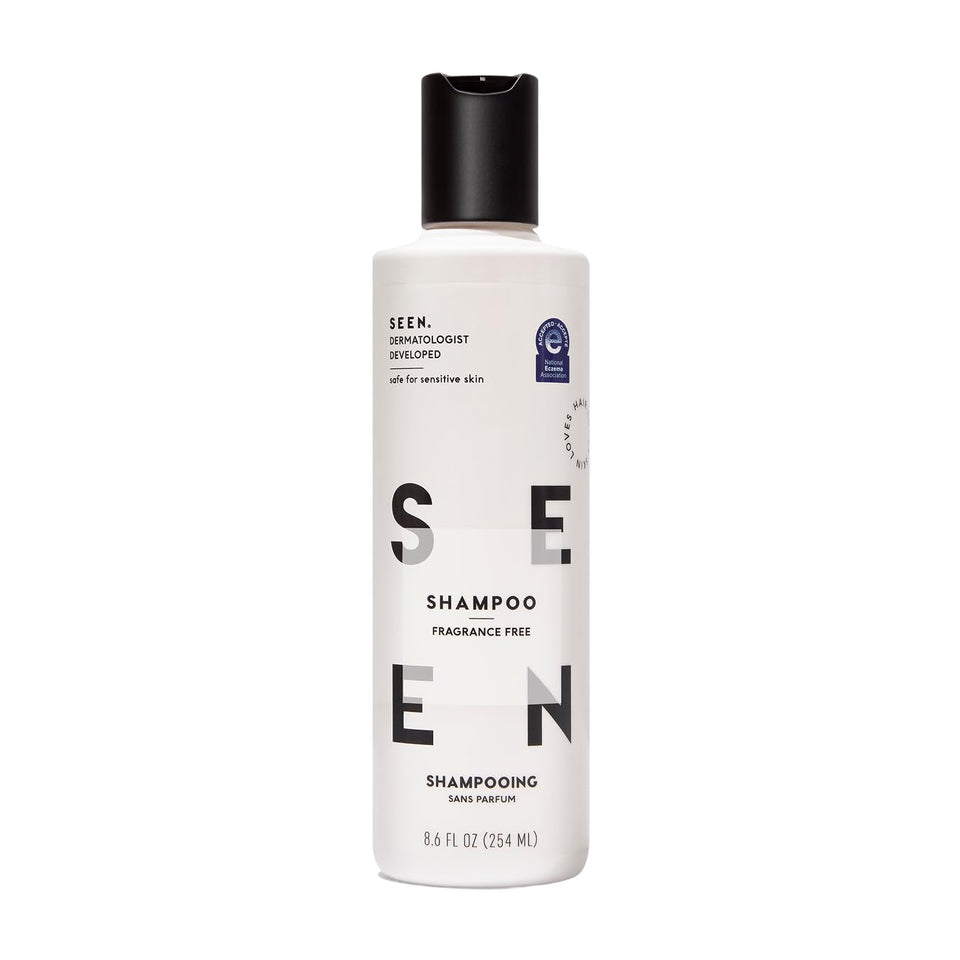 SEEN bottle front packaging showing clean design and benefits