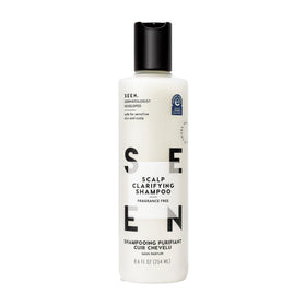SEEN front packaging showing fragrance-free bottle and clear benefits
