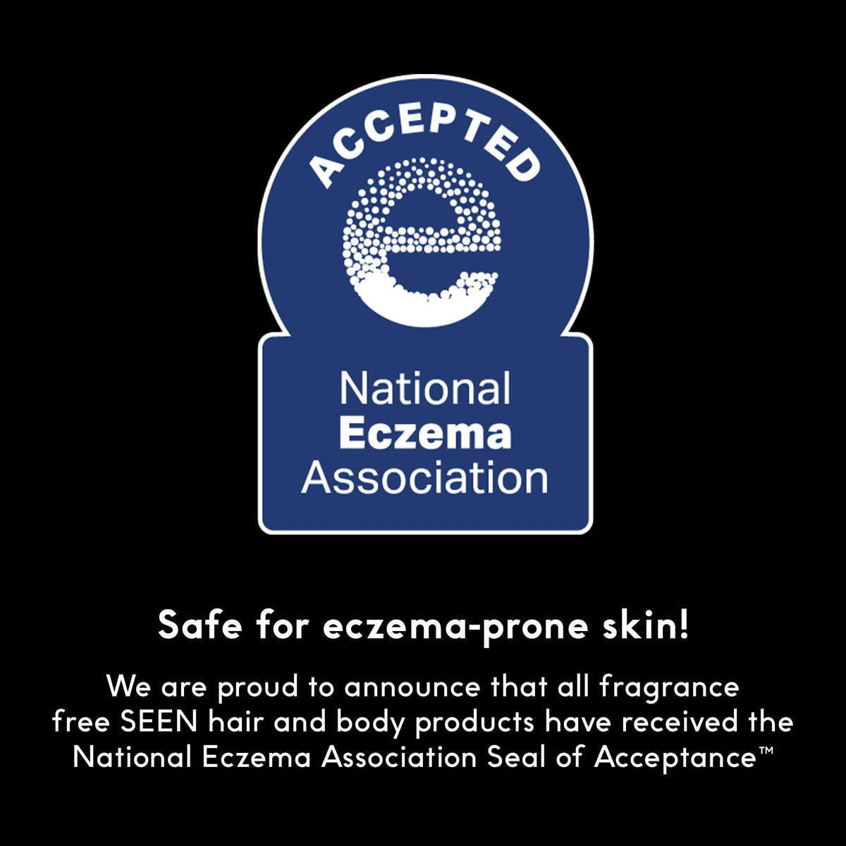SEEN products on bathroom counter in use for sensitive skin friendly routine