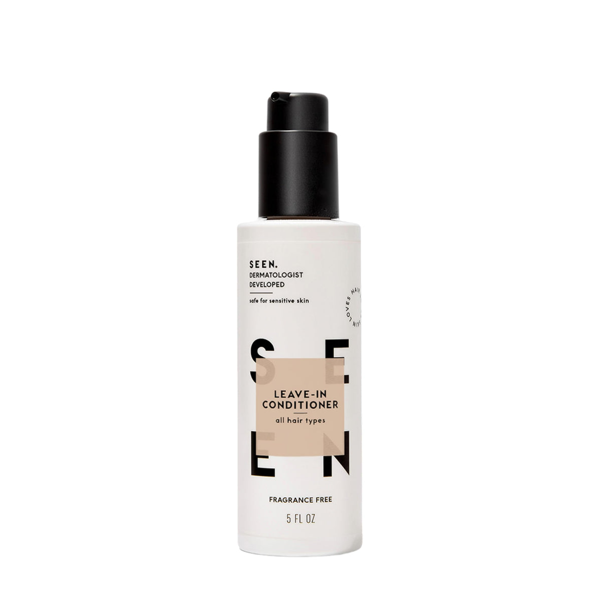 SEEN front bottle view showing label and scent for clear product recognition and appeal
