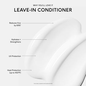 SEEN lotion pump dispensing lightweight texture for easy detangling and heat protection