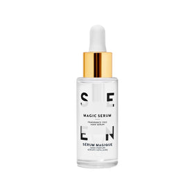 SEEN front bottle view showing clean label and travel-friendly design benefit: easy identification