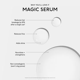 SEEN texture drop close-up showing lightweight serum consistency for quick absorption benefit