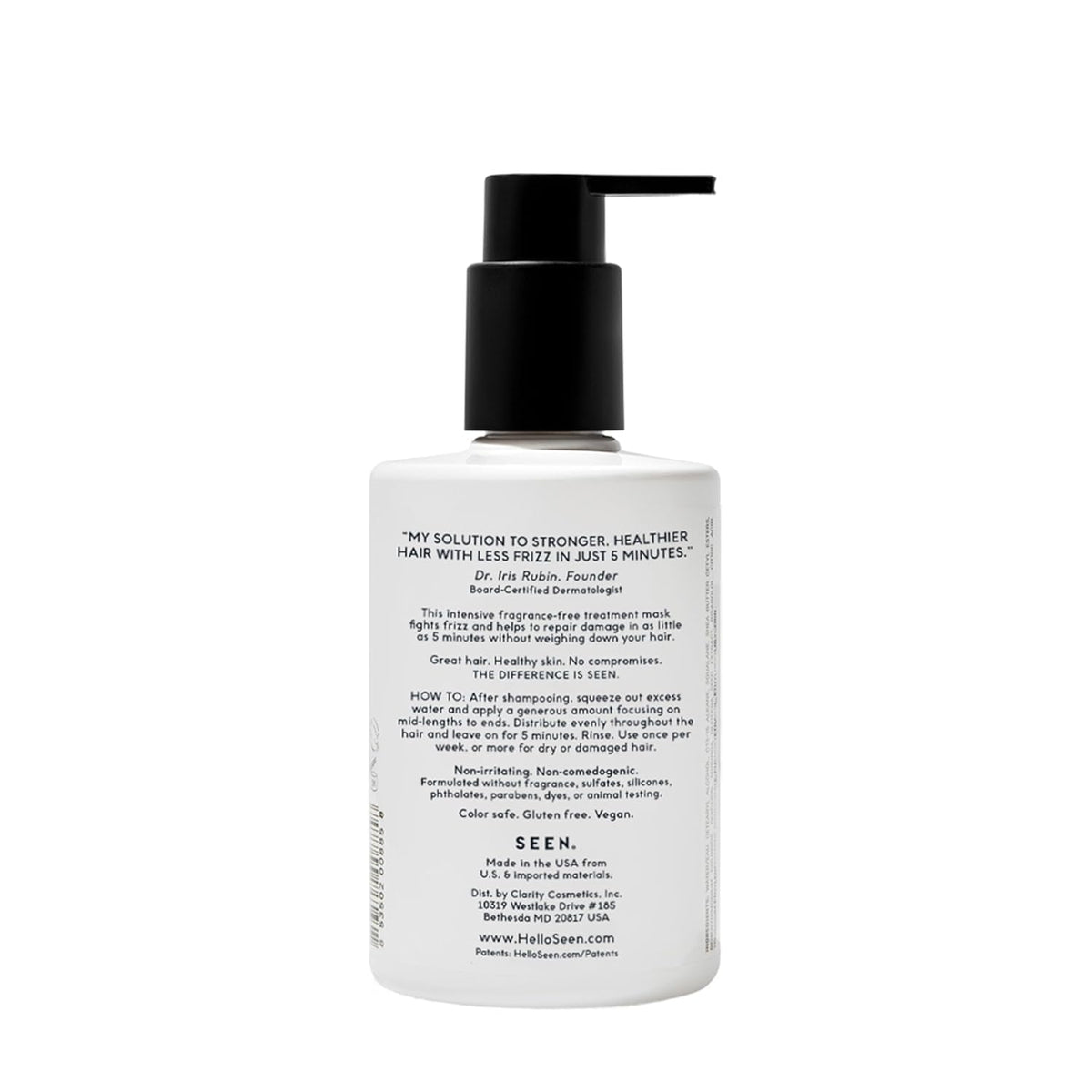 SEEN close-up of creamy mask texture highlighting smooth application