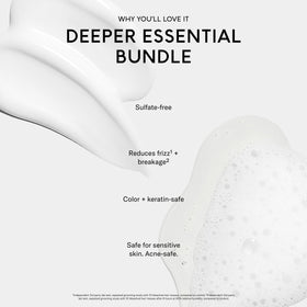 SEEN shampoo lather on scalp illustrating gentle cleansing that won’t strip skin