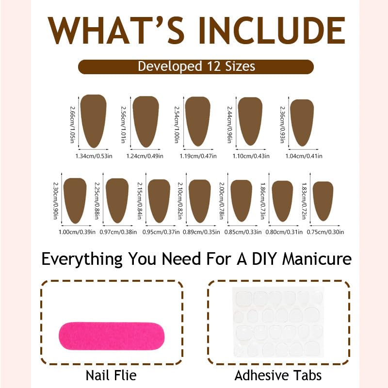 SEENEEY nails in hand demonstrating length and fit for sizing reference