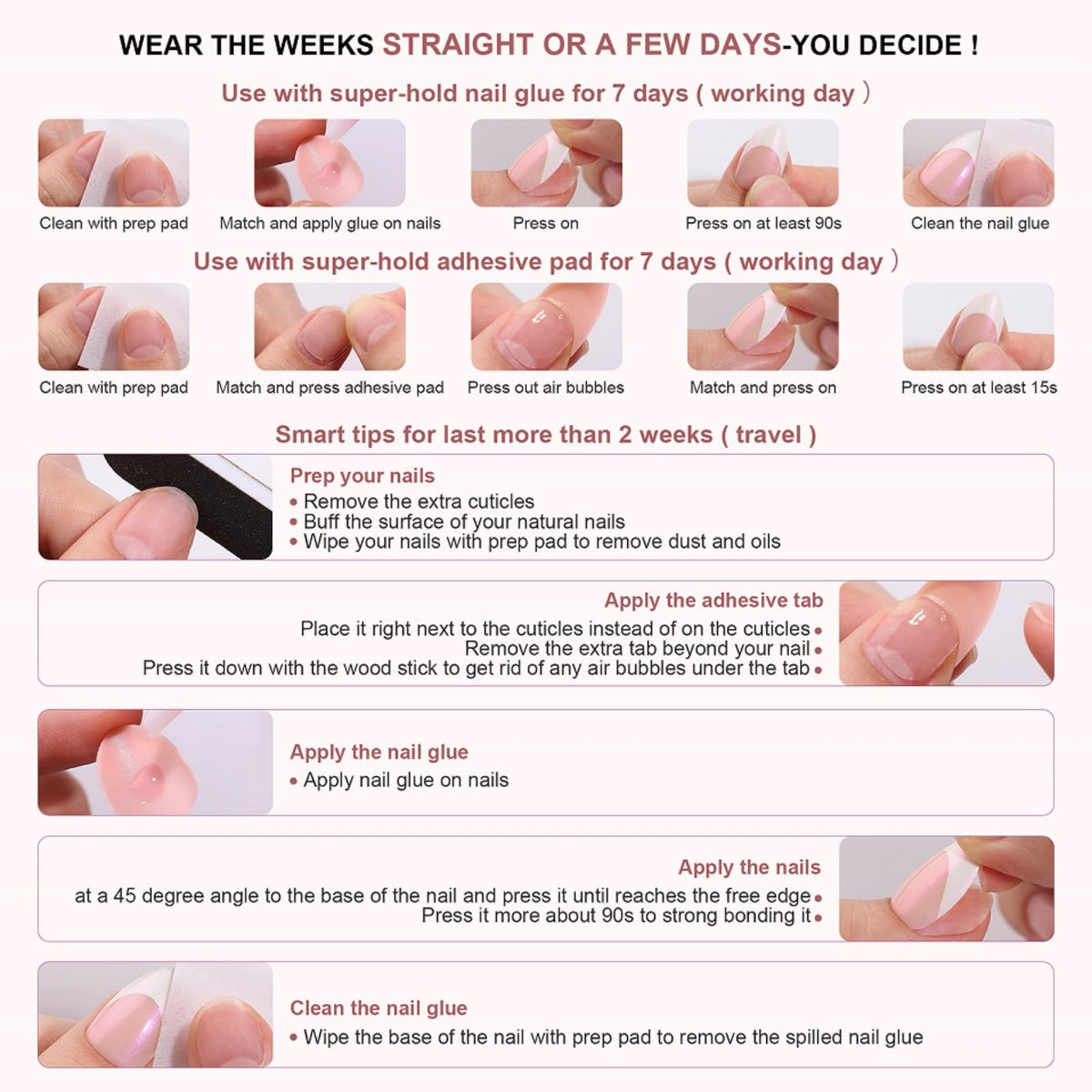 SEENEEY removal with foil soak and cuticle stick showing safe gentle removal