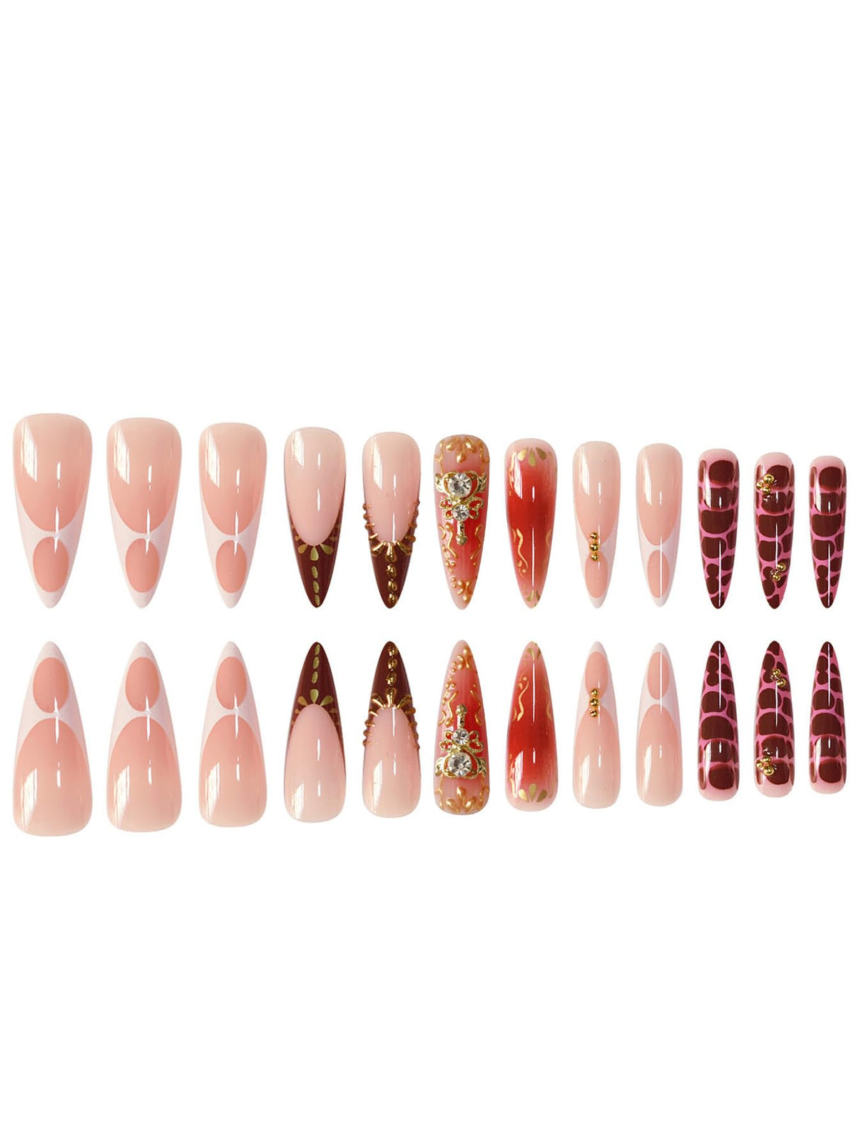 SEENEEY gold charm accent on nail offering luxe focal point
