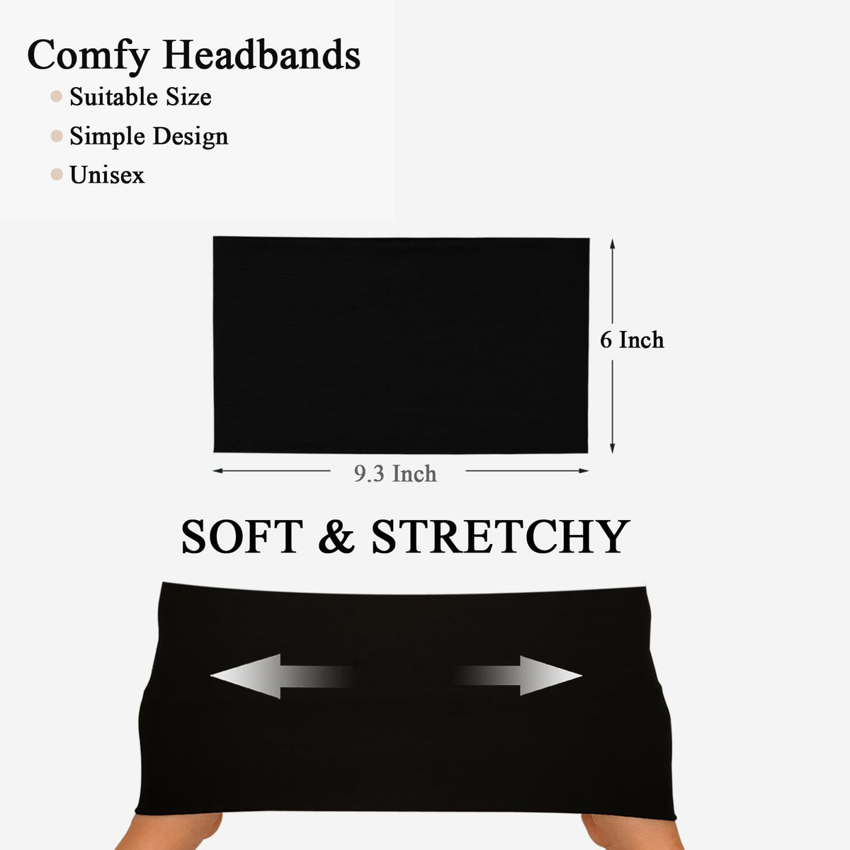 Sefiinh headband styled twisted and folded, shows versatile looks