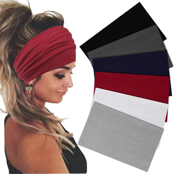 Sefiinh 6-pack front view showing all headband colors and packaging for variety