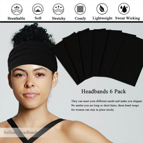 Sefiinh headband worn during yoga, keeps hair back and absorbs sweat