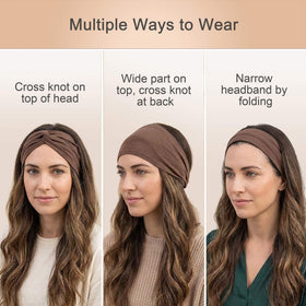 Sefiinh model wearing centered twist demonstrating polished look and secure hold