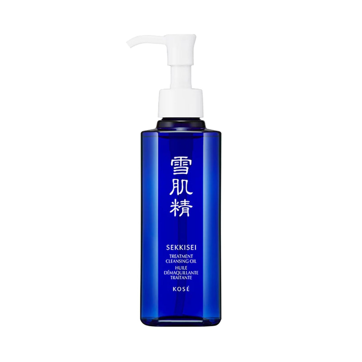 SEKKISEI bottle front showing label and benefits for clear skin